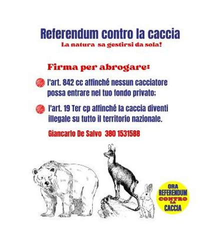 Referendum contro la caccia